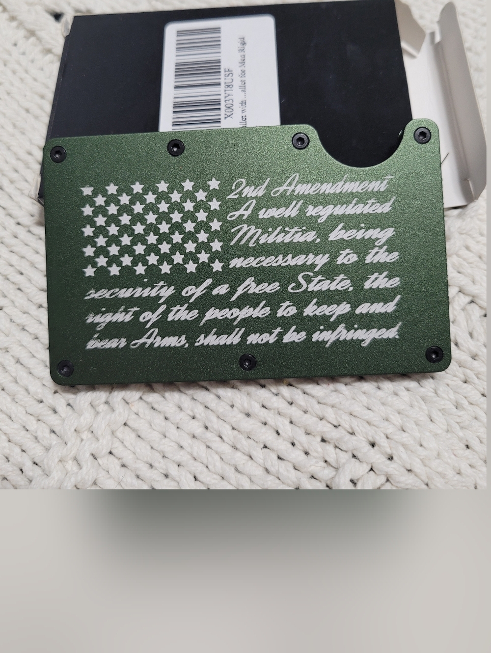 2nd Amendment Men's Metal Wallet